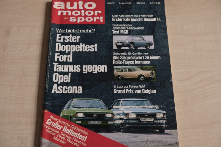 Deckblatt Auto Motor und Sport (12/1976)